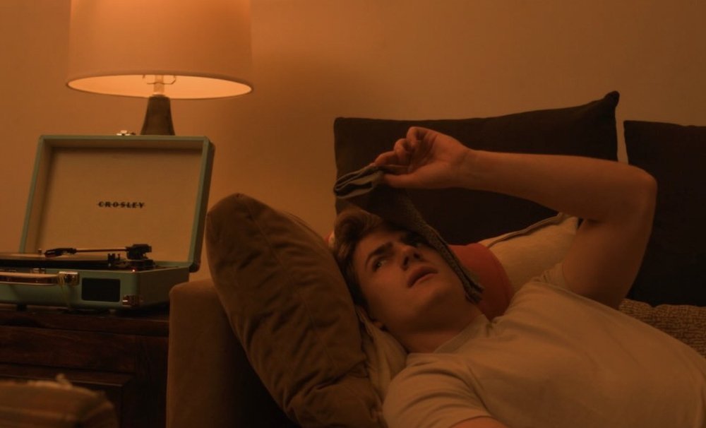 Standa Vecera on set of For The Record, still 3